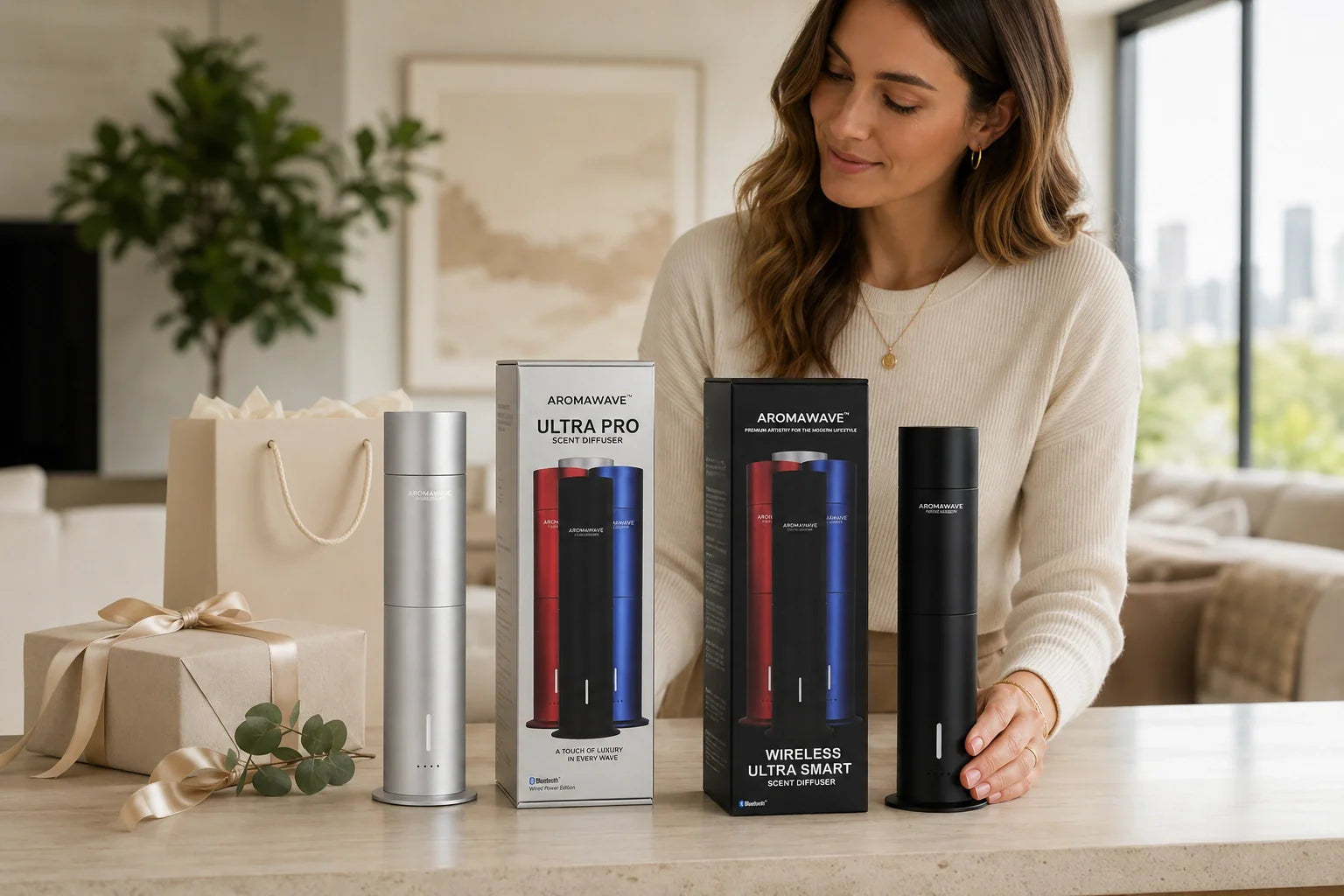 Cold air diffuser gift Australia. Aromawave Ultra Pro and Wireless Ultra Smart scent diffuser gift guide