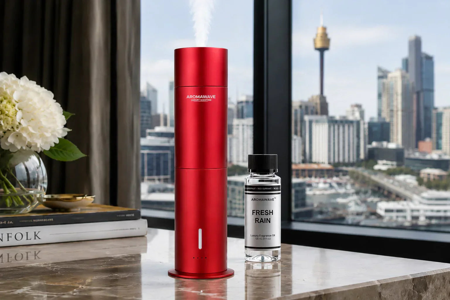 Aromawave hotel scent diffuser Sydney Australia. Cold air diffusion for five-star hotel fragrance in Sydney homes and apartments
