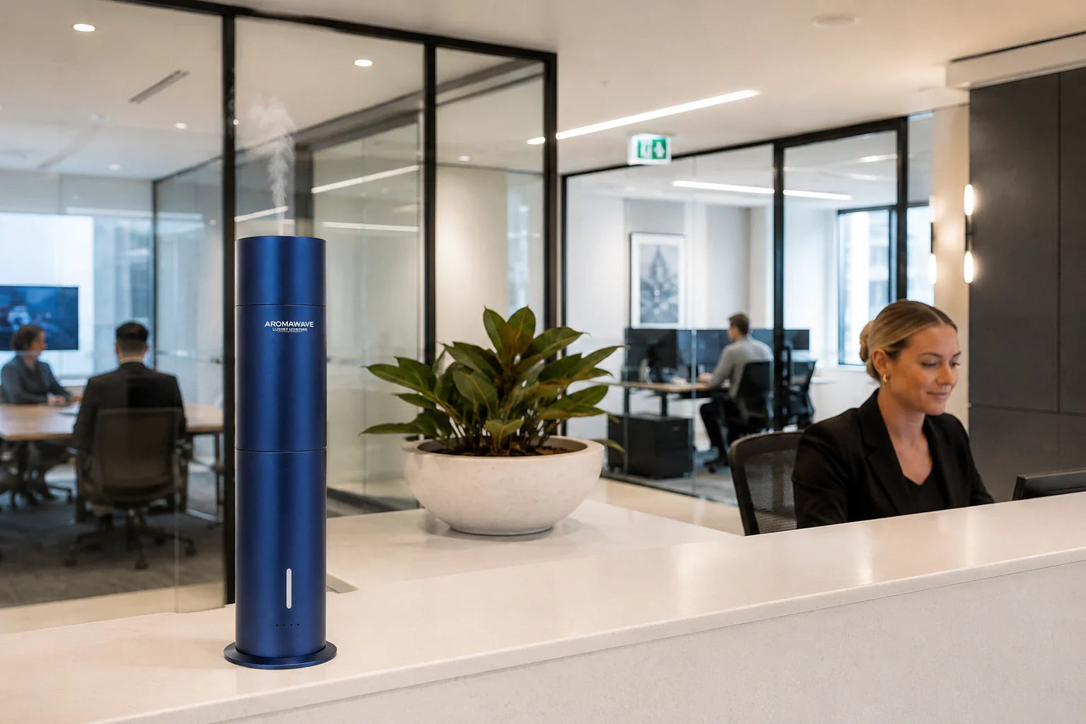 Office scenting Australia. Aromawave cold air scent diffuser guide for Australian workplaces reception areas and meeting rooms