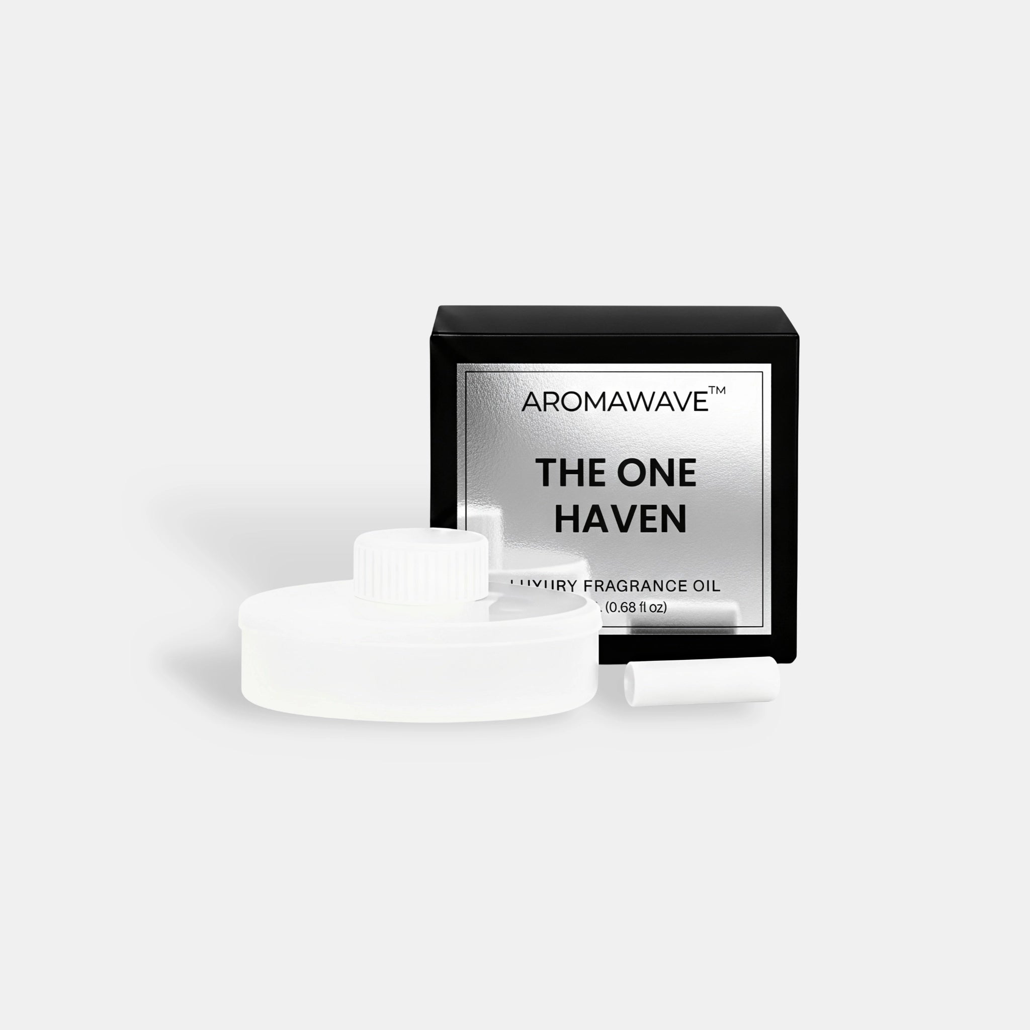 Aromawave The One Haven Car Fragrance Oil 20ml luxury car diffuser scent with leather, cardamom, sandalwood and amber notes