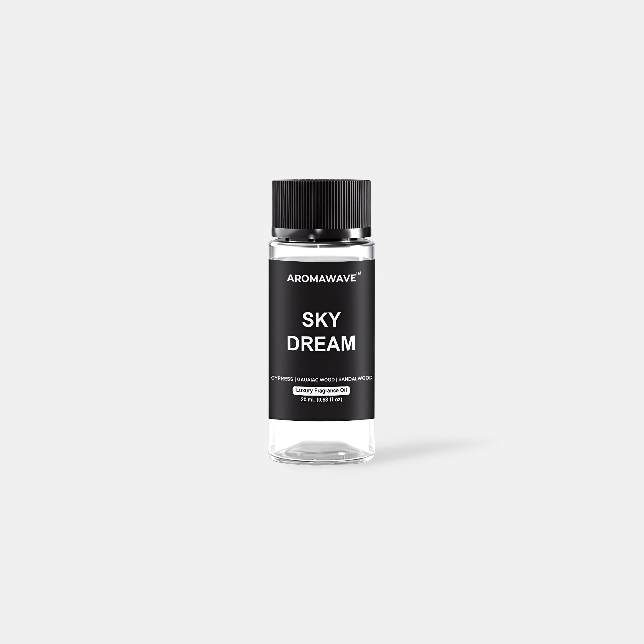 Sky Dream 20ml luxury fragrance oil by Aromawave crafted for waterless diffusers with a fresh elevated scent.