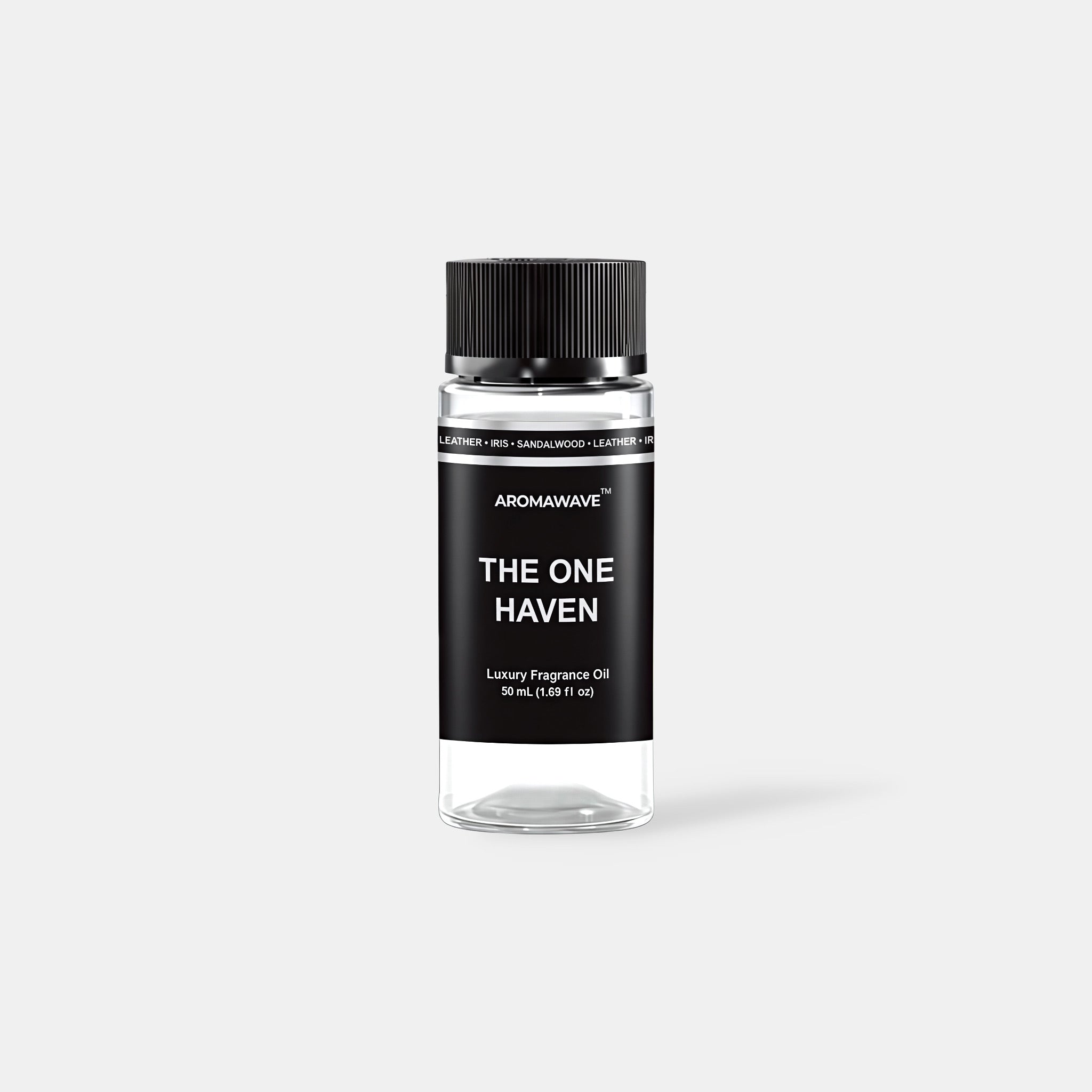 The One Haven 50ml premium fragrance oil by Aromawave designed for cold air diffusion with elegant coastal warmth.