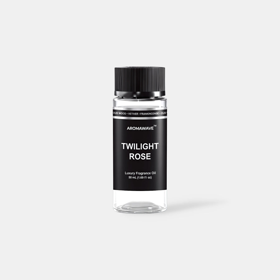 Twilight Rose 50ml premium fragrance oil by Aromawave designed for cold air diffusion with warm floral depth.