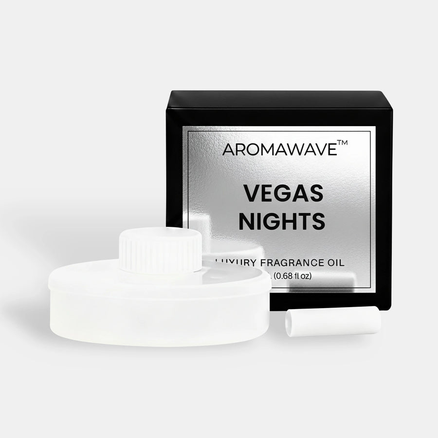 Aromawave Vegas Nights car diffuser fragrance oil with a refined city-inspired scent