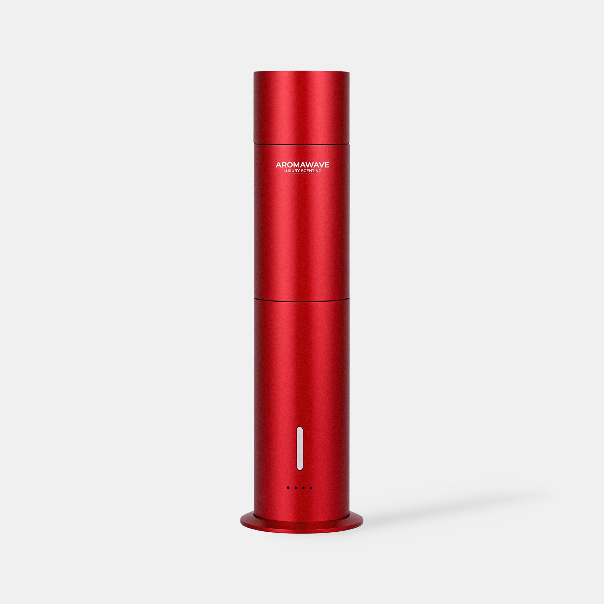 Aromawave wireless ultra smart scent diffuser in red with heatless waterless scent technology