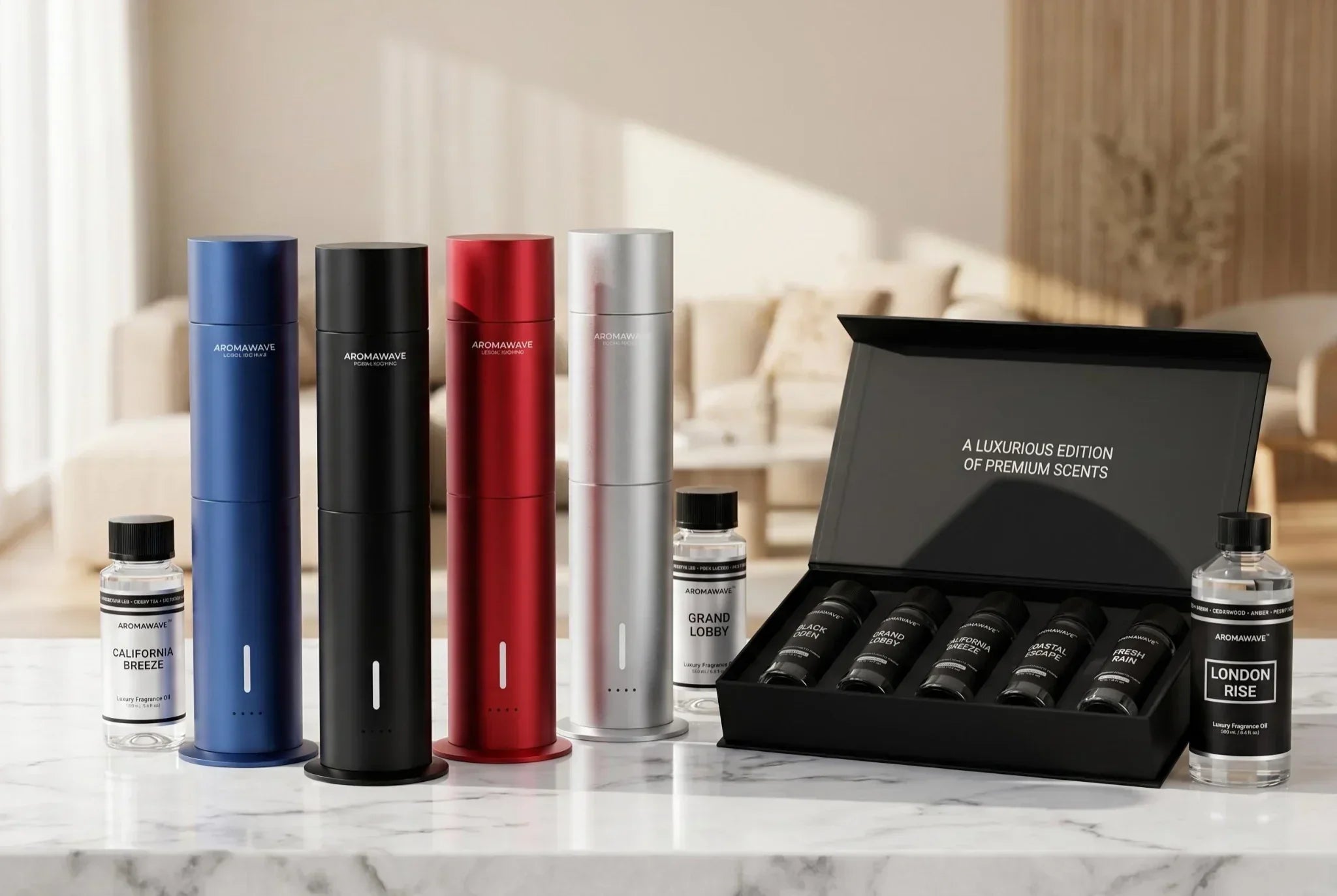 Best scent diffuser Australia guide featuring a luxury Aromawave diffuser for home fragrance