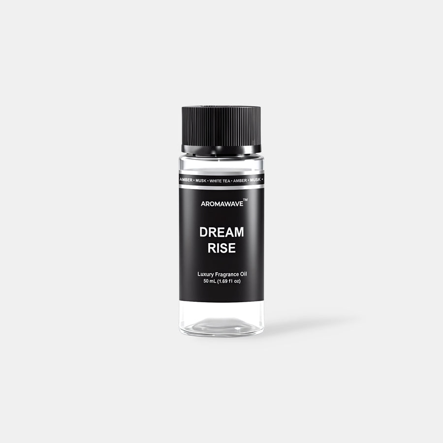 Dream Rise 50ml premium fragrance oil by Aromawave designed for heatless cold air diffusion with soothing aroma.