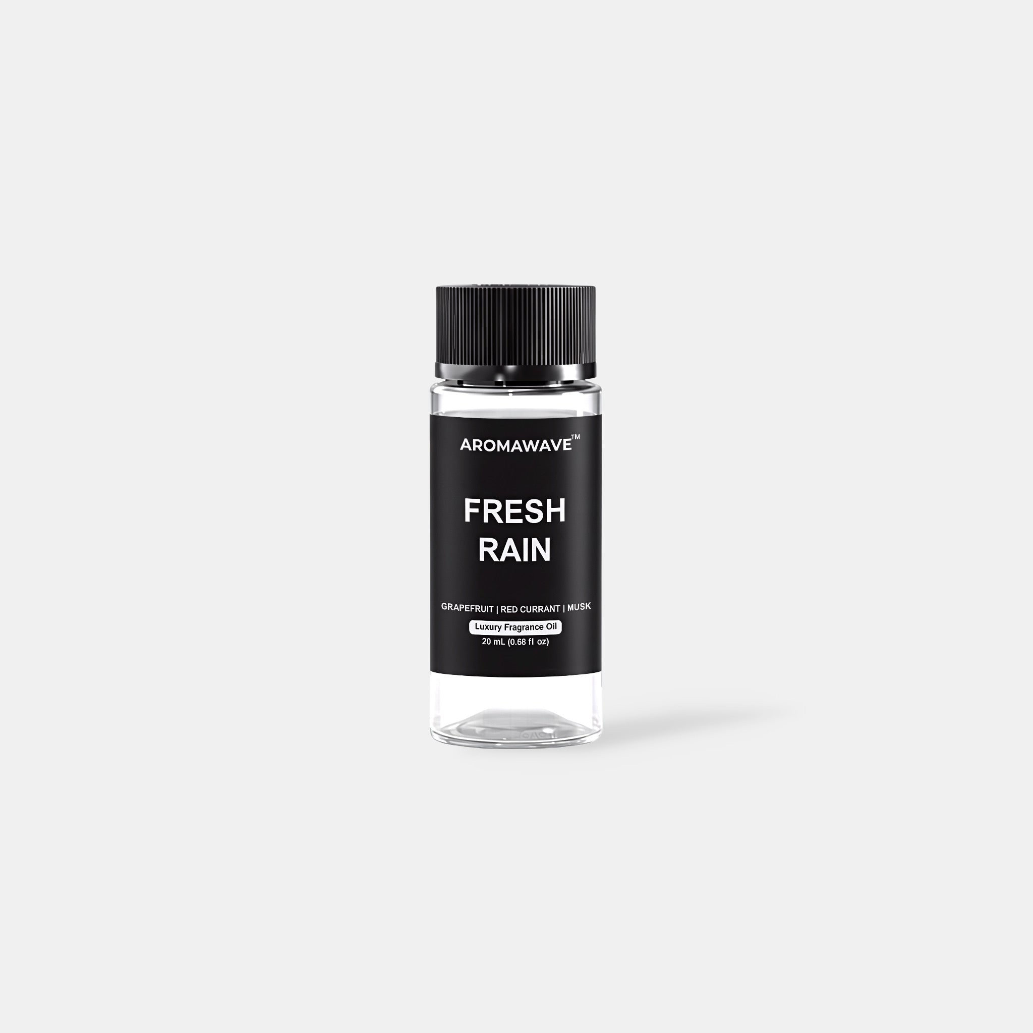 Fresh Rain 20ml luxury fragrance oil by Aromawave crafted for waterless diffusers with a clean refreshing scent.