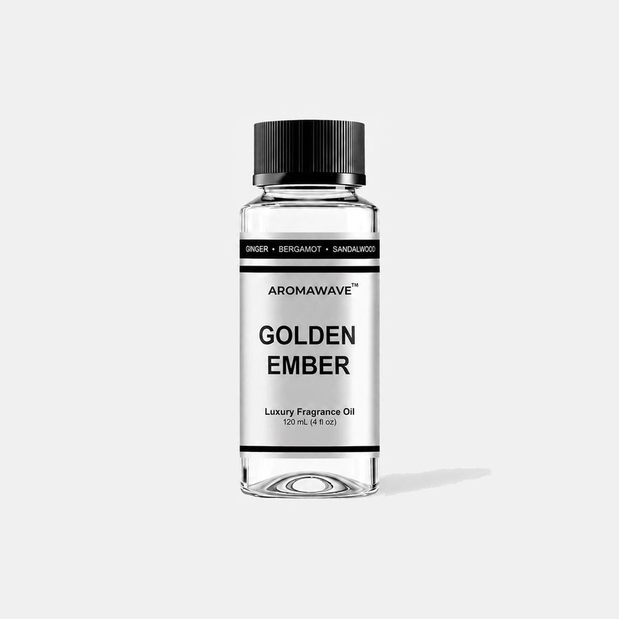 Aromawave Golden Ember 120 mL fragrance oil, waterless diffuser oil
