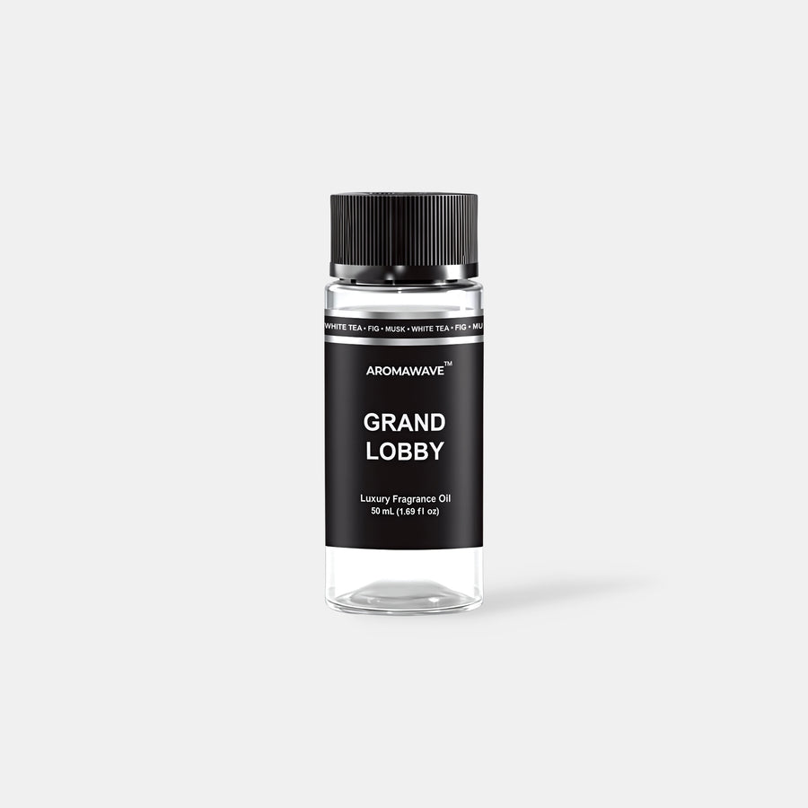 Grand Lobby 50ml premium fragrance oil by Aromawave designed for cold air diffusion with a refined welcoming aroma.
