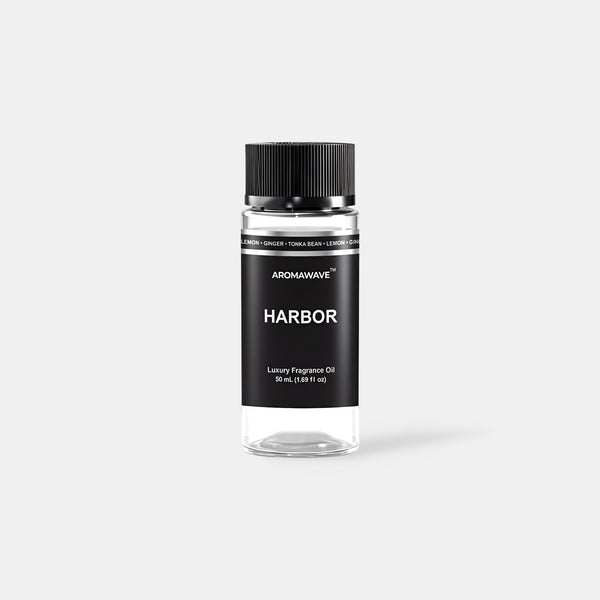 Harbor 50ml fragrance oil by Aromawave New Zealand, Lemon Ginger Tonka Bean, Shangri-La hotel inspired