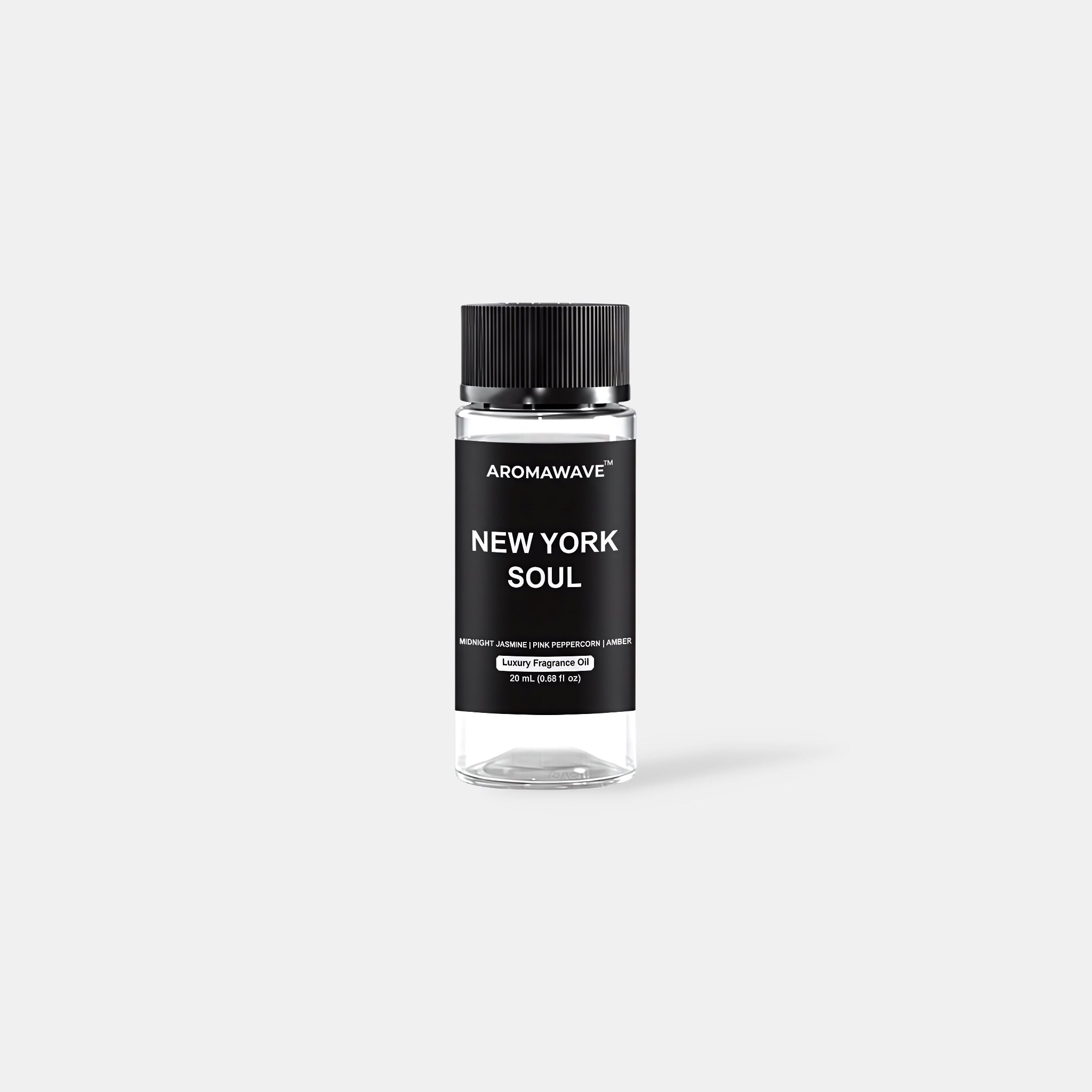 New York Soul 20ml luxury fragrance oil by Aromawave crafted for waterless diffusers with a bold refined scent.