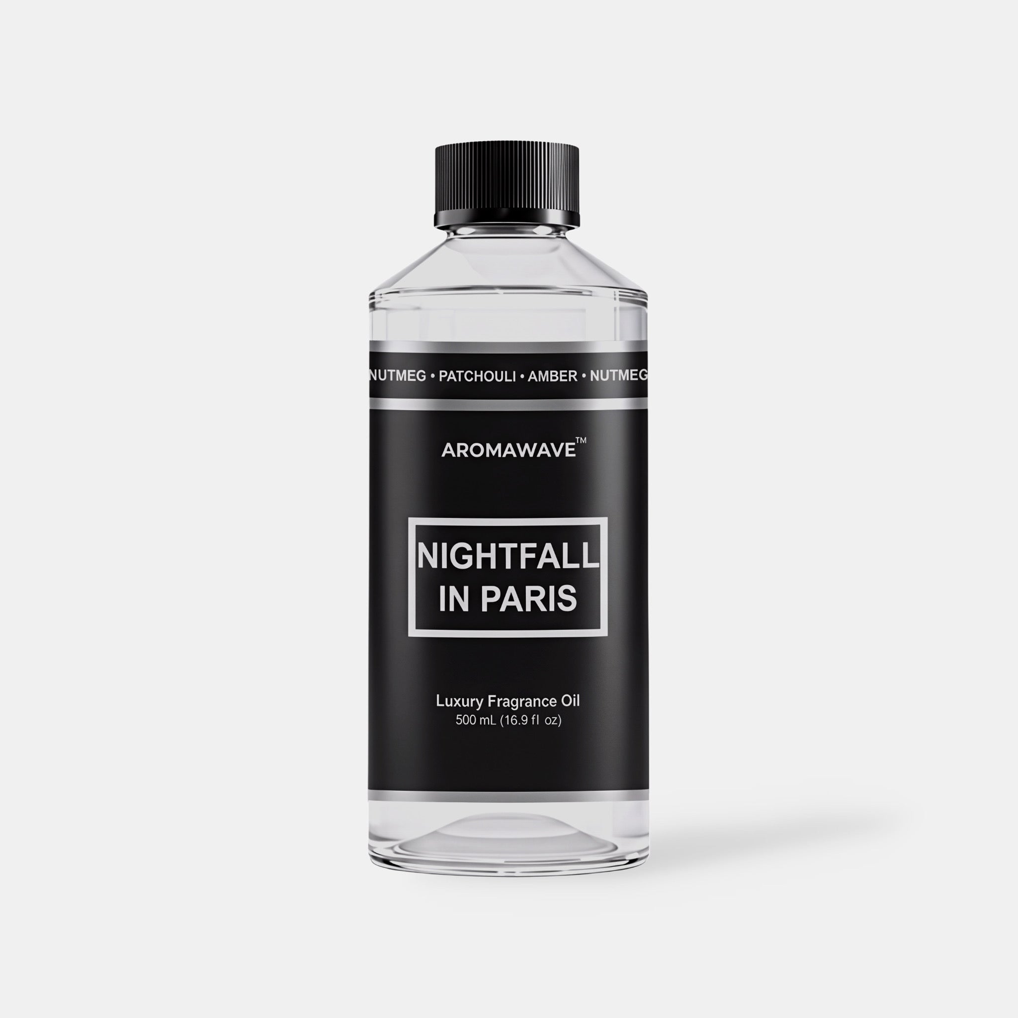 Nightfall in Paris 500ml luxury fragrance oil by Aromawave ideal for boutique spaces, large interiors, and professional diffusers
