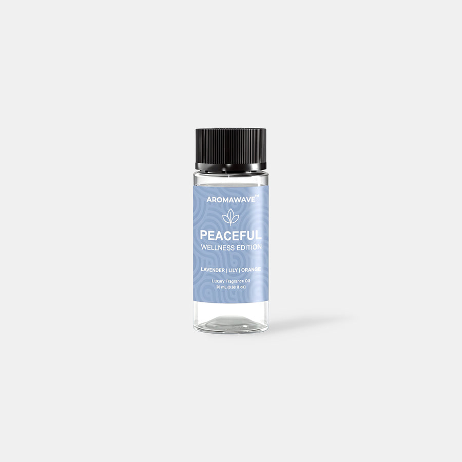Aromawave Peaceful fragrance oil 20ml calming lavender vanilla diffuser oil crafted for waterless cold air diffusion